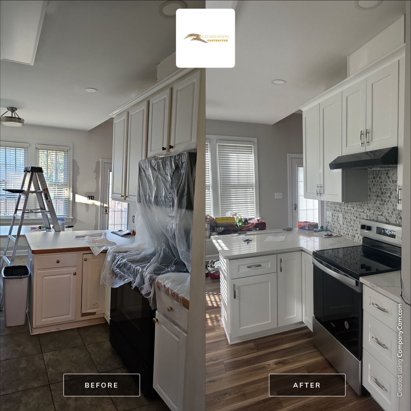 Before and after: Kitchen Remodel in Raleigh, NC