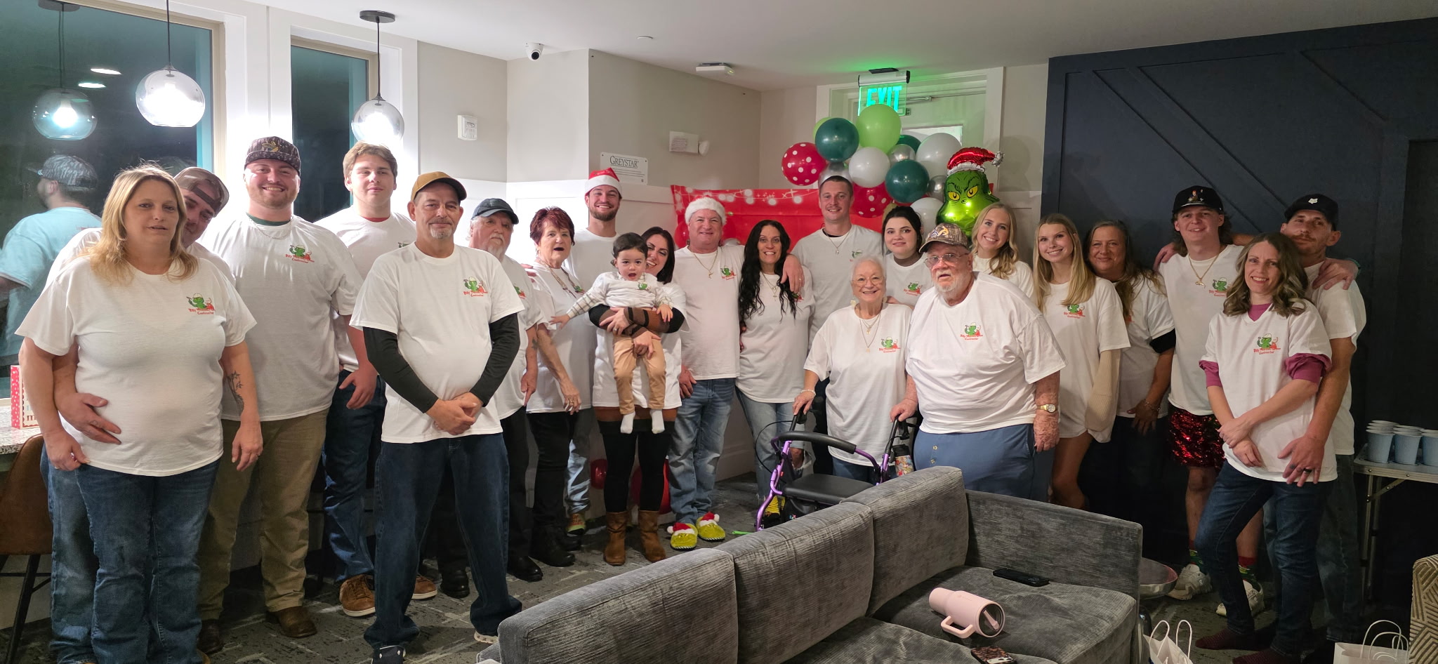 The Billy Weatherspoon Contractor family and crew gathered together